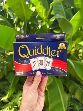 Quiddler Card Game by - Blue and Yellow